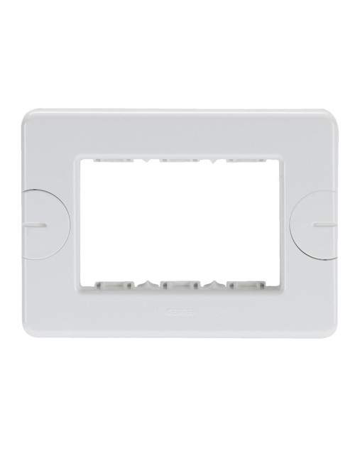 Placa sistema Gewiss autoportante de 3 plazas blanca GW24003