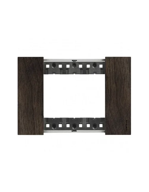 BTicino KA4803LG Living Now | 3-module walnut cover plate