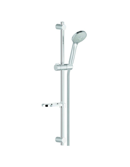 Complete Nobili shower rail with 3-jet hand shower AD140/61CR