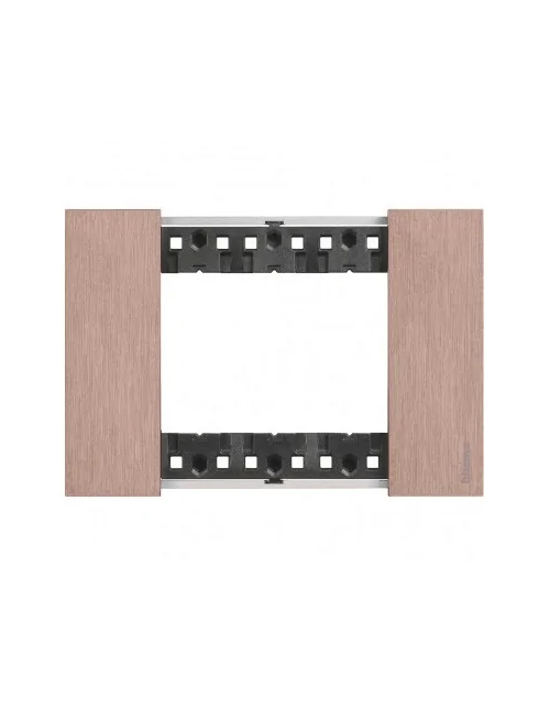 BTicino KA4803ZM Vivant maintenant | plaque 3 modules cuivre