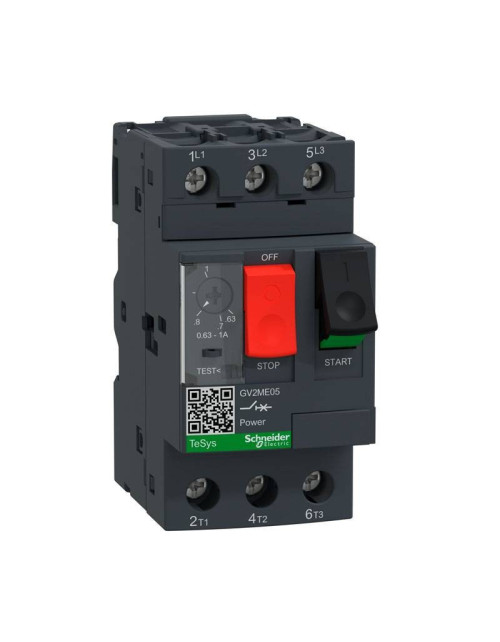 Schneider GV2ME 0.63/1A 3P GV2ME05 automatic circuit breaker