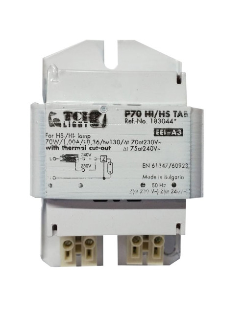 TCI 70W ferromagnetisches Netzteil mit Thermoschutz 183044