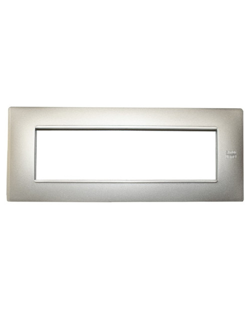 Urmet Simon Nea Flexa 7-module plate, aluminum color 11807.AL