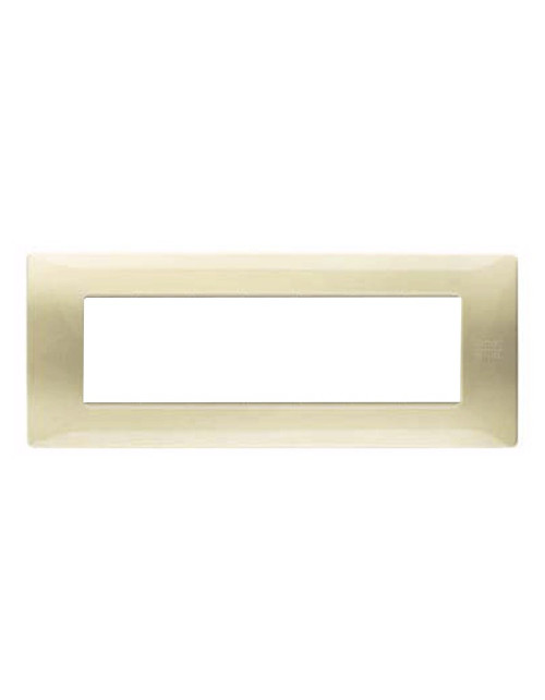 Urmet Simon Nea 7-module plate in satin gold 11807.OS