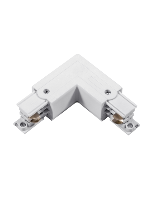 Connecteur d'angle 90° pour rail Century triphasé blanc rail gauche ou droit