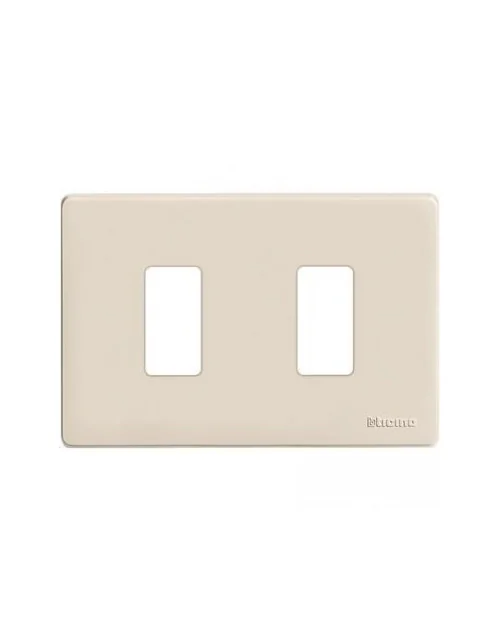 BTicino 503/2/R Magic | ivory resin 2-module cover plate