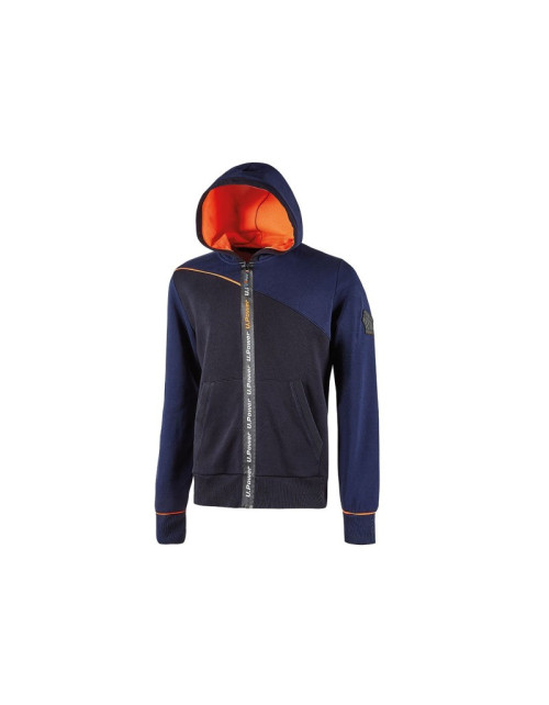 Arbeits-Sweatshirt mit Reißverschluss, Größe XXL – Upower Jupiter Deep Blue