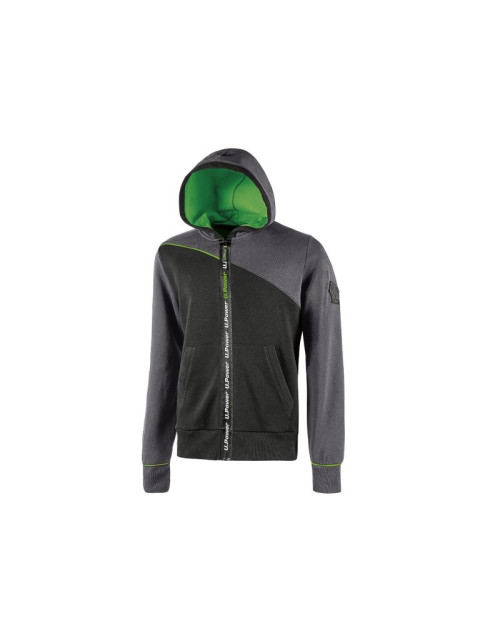 Sweat Zip Up de Travail Taille M - Upower Jupiter Asphalt Grey