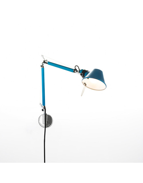 Tolomeo Micro Wandleuchte Blau eloxiert A010950