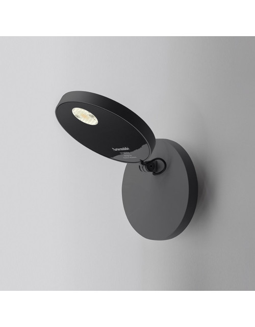 copy of Demetra Faretto Wall Lamp Matt Black without Switch 2700K Artemide 1731W50A