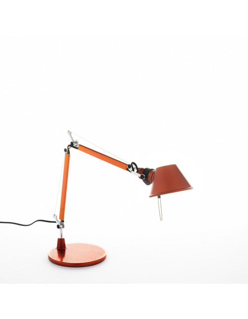 Tolomeo Micro Table Lamp Orange Anodized Artemide A011860