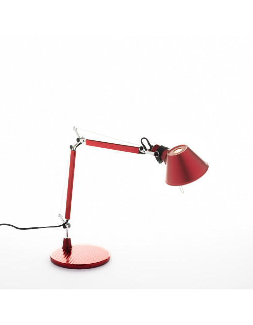 Tolomeo Micro Tischleuchte eloxiert rot Artemide A011810