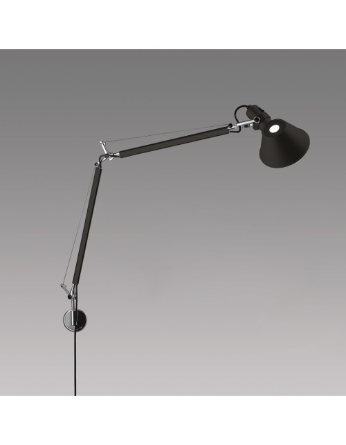 Tolomeo Mini Corpo Wandleuchte Schwarz Artemide A005940