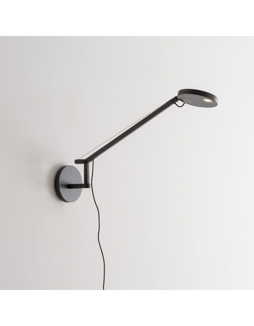 Demetra Micro Wall Lamp Anthracite Gray 2700K Artemide 1748W10A