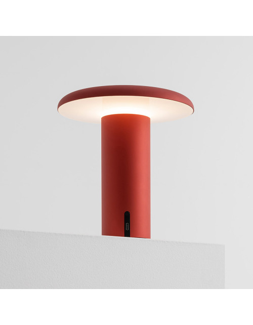 Takku Tischleuchte Rot Artemide 0151030A