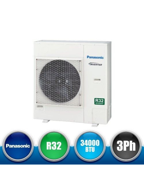 PANASONIC U-100PZ2E8 MonoSplit Inverter + PACi Standard-Außengerät mit dreiphasigem R32-Gas – 34000 BTU