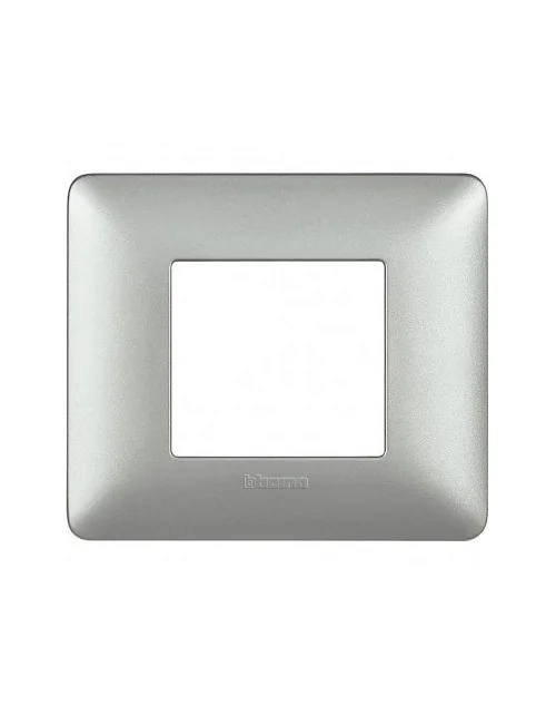 BTicino AM4802MSL Matix | plaque 2 modules argent