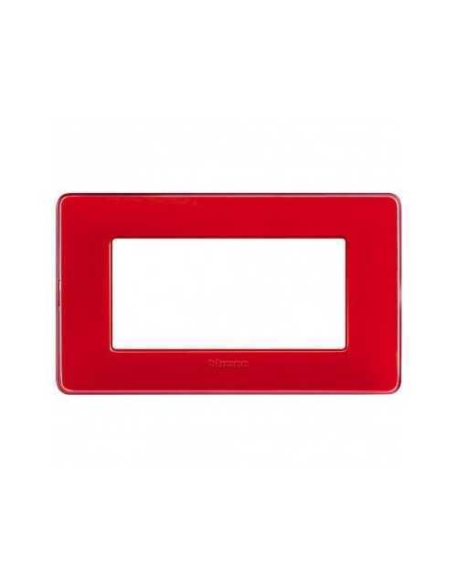 Matix | Colors cover plate in coral-coloured 4-place technopolymer