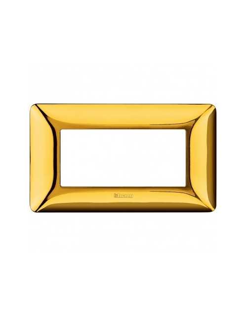 Matix | Galvanics plate in 4-place technopolymer in glossy gold colour