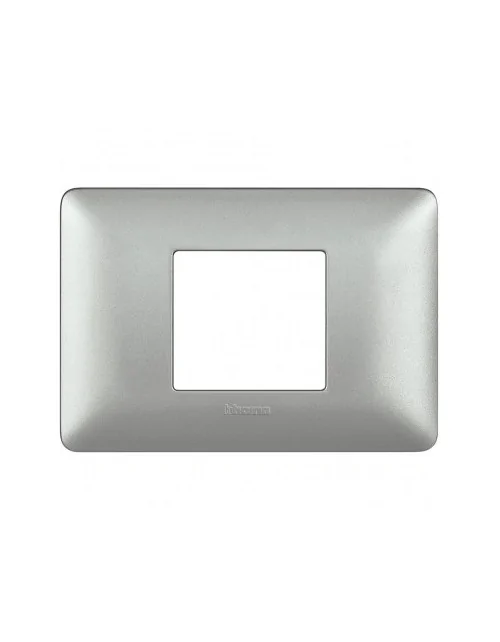 Matix | Metallics plate in silver-coloured 2-place technopolymer