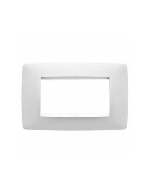 Gewiss GW16104TB Chœur | Plaque 4 modules en blanc laiteux