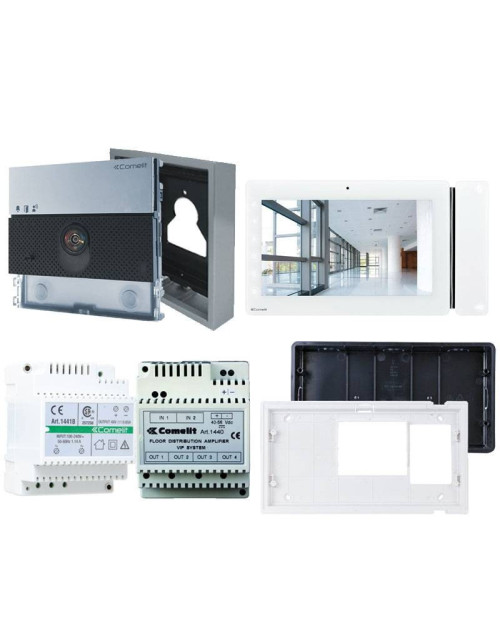 Kit unifamilial Comelit Ultra avec Maxi 7 pouces WIFI VIP KVU8507