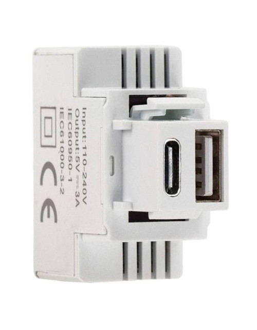 Alimentation Keystone compacte Fanton 20W USB A+C 82903