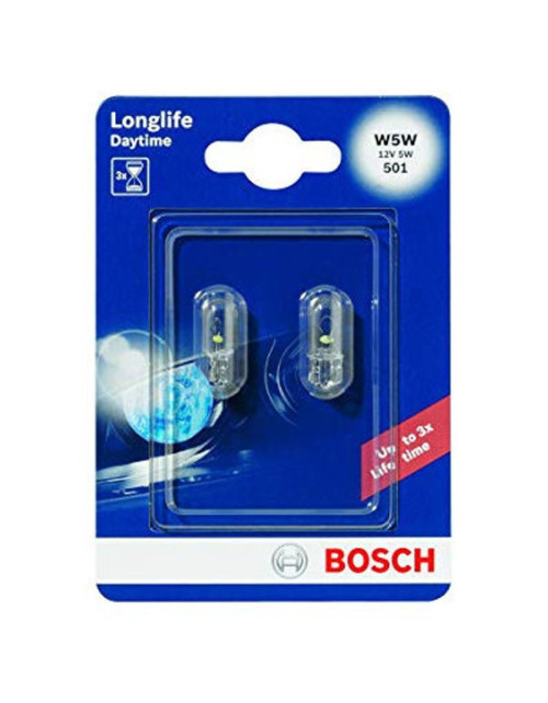 Bombillas para coche Bosch W5W Longlife 2 piezas 1202