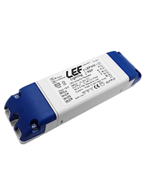 LEF Dimmschnittstellen-Repeater für 12V 24V LED-Streifen LEPWM-REP