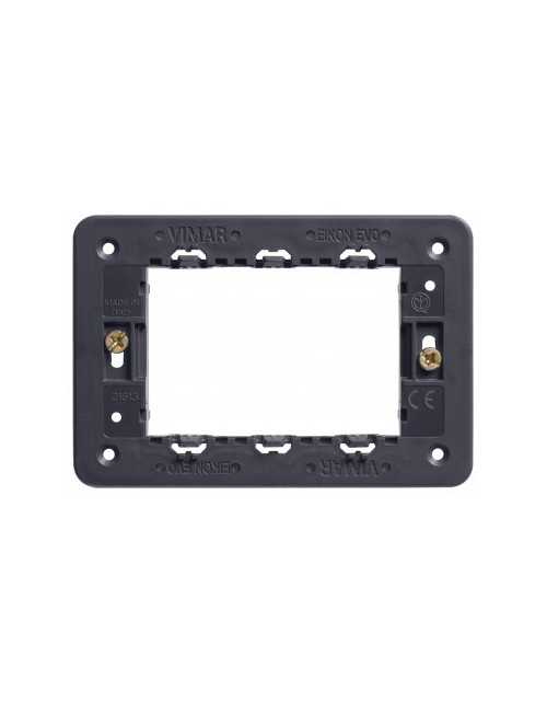 Vimar 21613 Eikon | 3-module support with screws