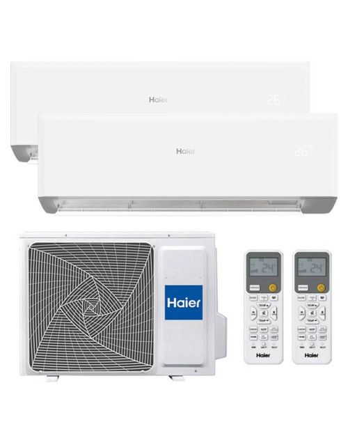 Climatizzatore Dual Split Haier Revive 9000+9000 2,5kW+2,5kW WIFI R32 A++/A+