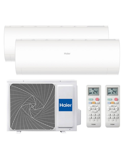 Climatizzatore Dual Split Haier Pearl 12000+18000BTU 3,5kW+5,2kW WIFI R32