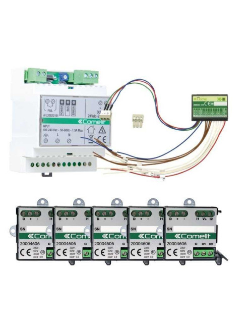 Hausautomationsset 5 Rollläden plus Comelit 20001051