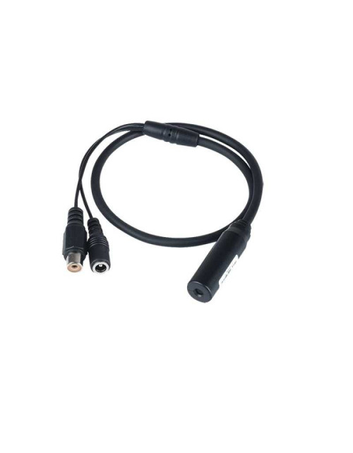 Micrófono Comelit de alta sensibilidad, cable de 45cm, 12VDC 43610