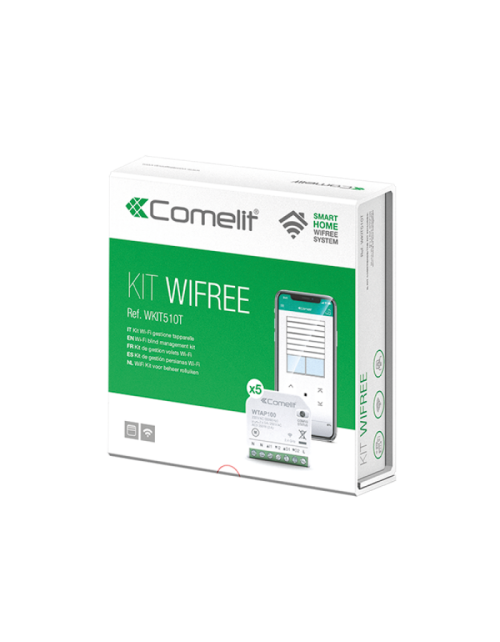 Kit maison intelligente Wi-Fi Comelit pour gestion de volets roulants 2 sorties WKIT510T