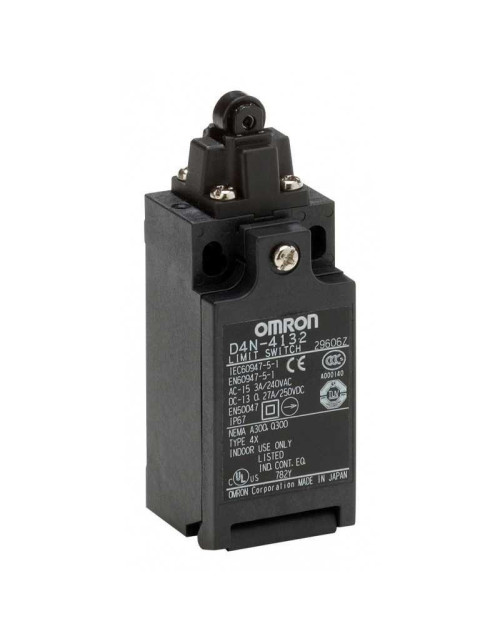 Omron limit switch with plastic button and wheel NA+NC D4N1132-17012000