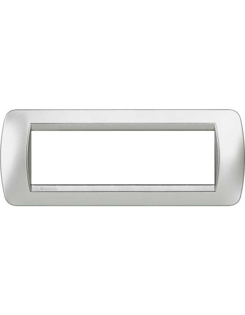 Bticino Livinglight International 7-Modul-Tech-Grauplatte L4807TE