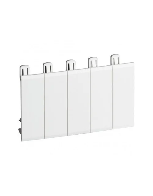 White Bticino blank cover 5 din modules