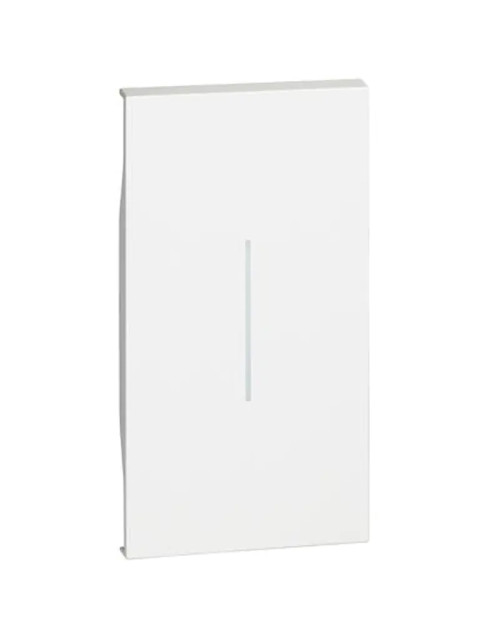 Bticino Living Now cache pour commande éclairable 2M blanc KW01M2