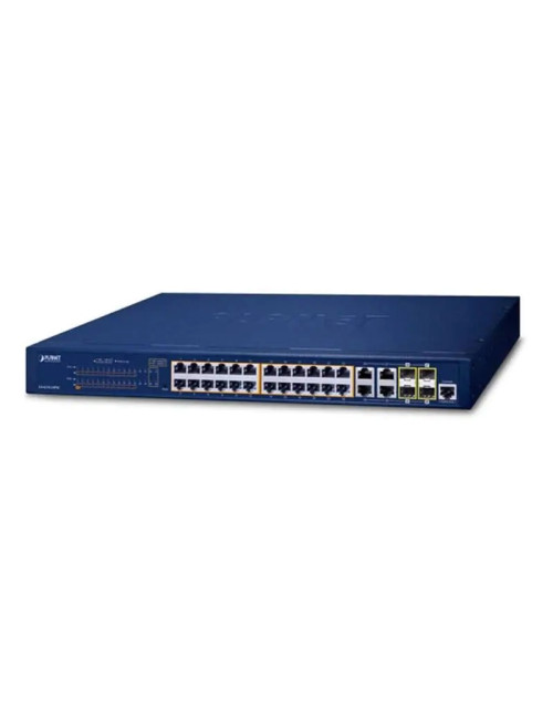 Switch 4 Power 24 ports 10/100/1000T 802.3at and 4 Gigabit TP/SFP ports GS421024P4C