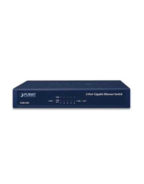 Commutateur Ethernet Gigabit 4 puissances 5 ports 10/100/1000BASE-T GSD-503