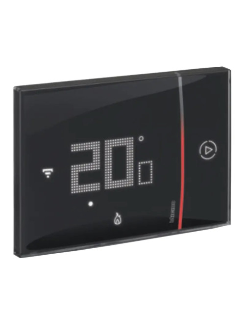 Bticino WIFI SMARTHER 2 Eingebauter vernetzter Thermostat Schwarz 230V XG8002