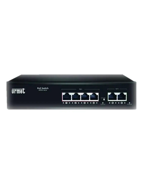 Switch Urmet 4 porte PoE 2 porte Uplink Ethernet 10/100m 3000/401