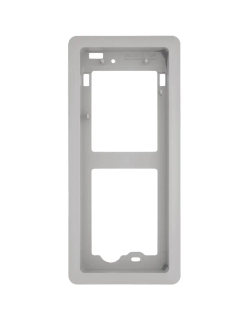Recessed frame for BPT THANGRAM push button panel in satin chrome