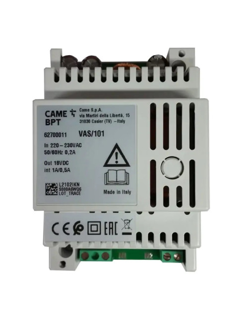 BPT VAS/101 230V intercom power supply 62700011