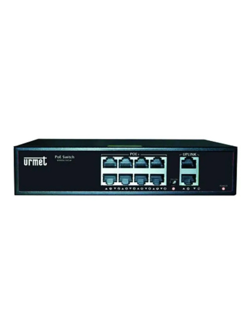 Switch Urmet 8 porte PoE 2 porte Uplink Ethernet 10/100m 3000/402