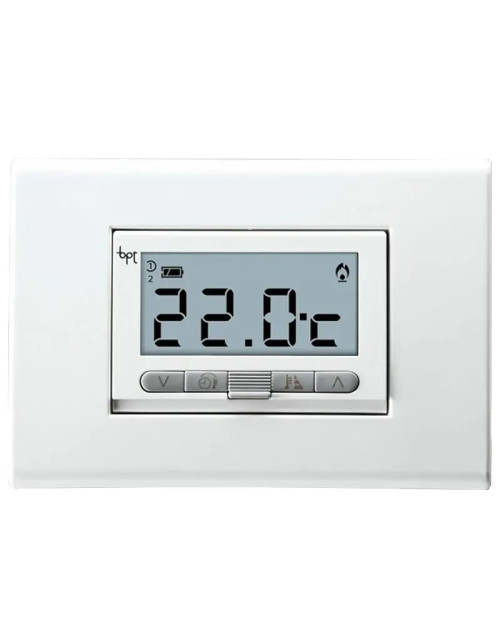 BPT TA-350 Termostato ambiente digital empotrable Blanco 69400010