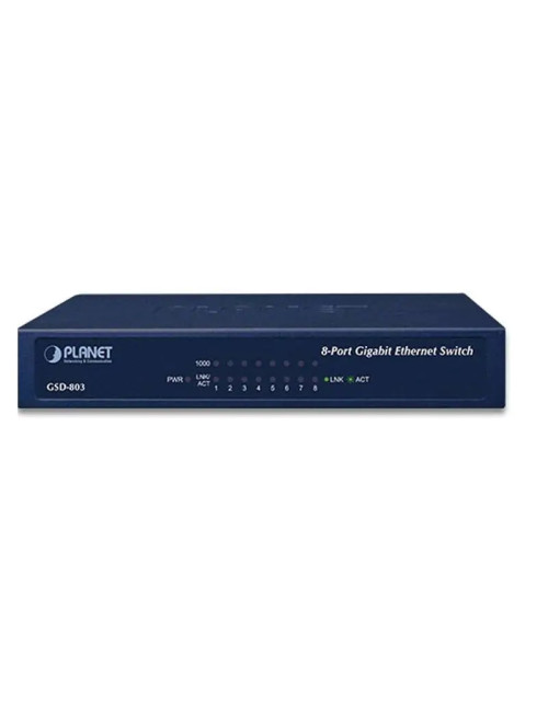 Commutateur Ethernet Gigabit 8 ports 4 puissances 10/100/1000BASE-T GSD-803