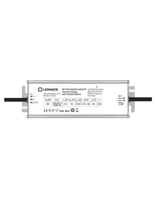 Osram Ledvance Fuente alimentación tira LED 250W 24V IP66 DRPFM25024P