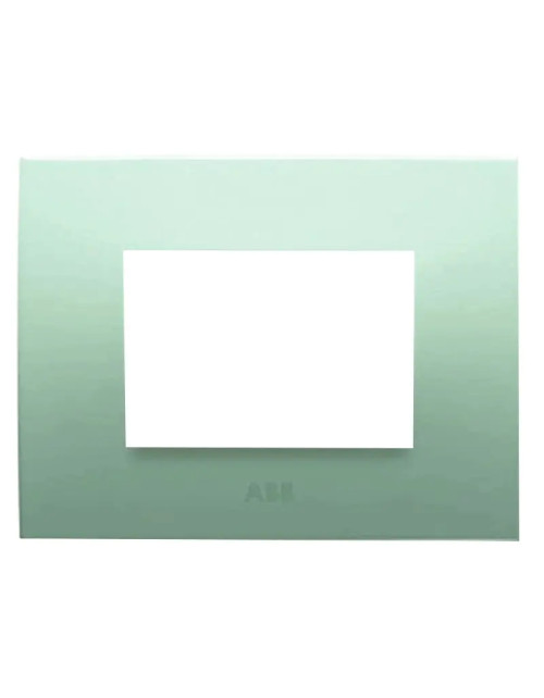 Abb Chiara placca 3 moduli verde pastello 2CSK0313CH